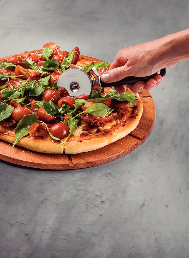 TRAMONTINA Since 1911,Made in Brazil- Utilita Pizza Cutter with Stainless Steel Blade and Black Polypropylene Handle - Image 4